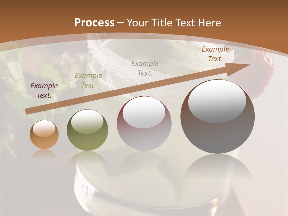 A Picture Of A Drink With A Straw In It PowerPoint Template