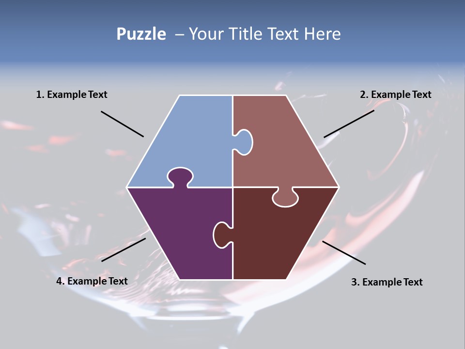 Closeup Of Red Wine Pouring In A Glass Isolated On Black Background PowerPoint Template