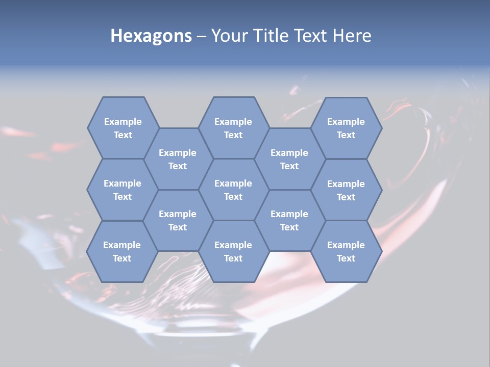 Closeup Of Red Wine Pouring In A Glass Isolated On Black Background PowerPoint Template