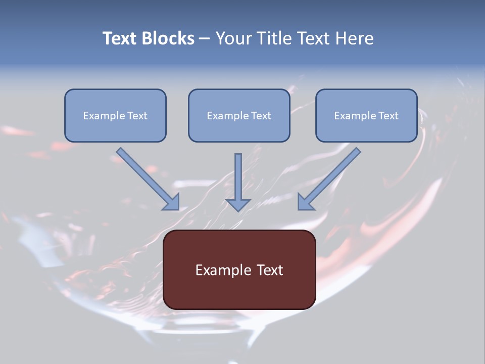 Closeup Of Red Wine Pouring In A Glass Isolated On Black Background PowerPoint Template