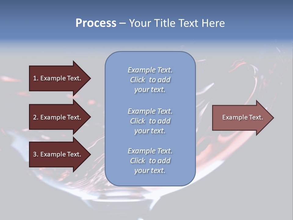 Closeup Of Red Wine Pouring In A Glass Isolated On Black Background PowerPoint Template