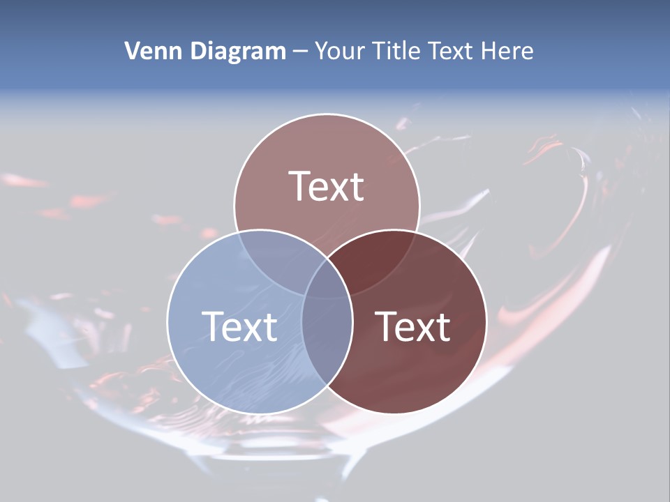 Closeup Of Red Wine Pouring In A Glass Isolated On Black Background PowerPoint Template