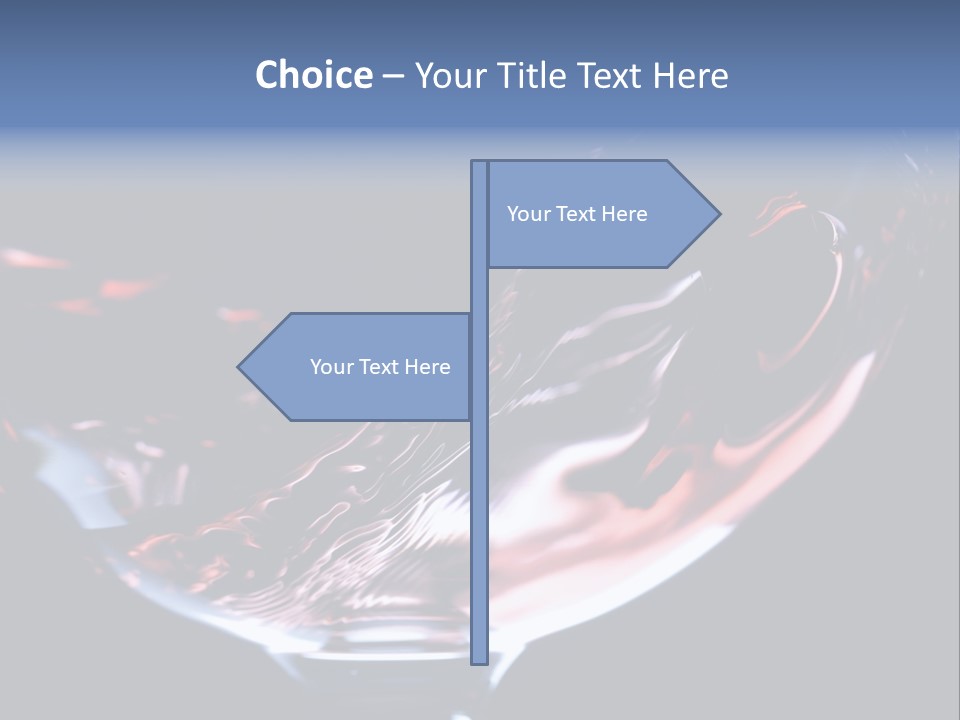 Closeup Of Red Wine Pouring In A Glass Isolated On Black Background PowerPoint Template