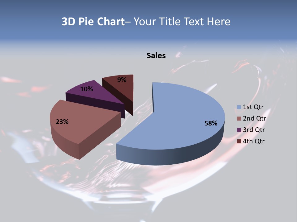 Closeup Of Red Wine Pouring In A Glass Isolated On Black Background PowerPoint Template