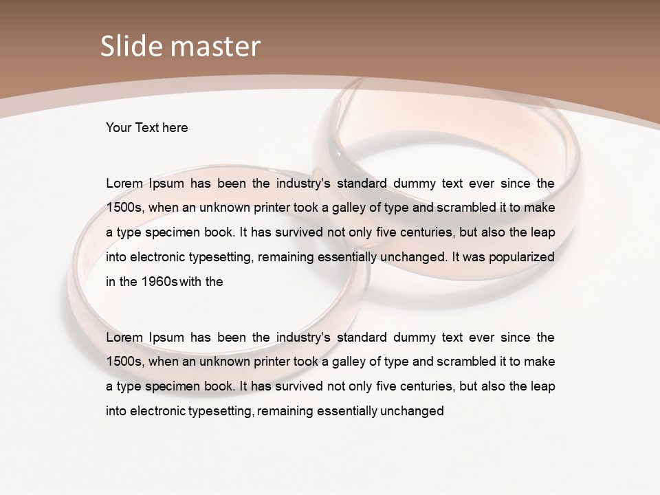 Obligatory Attribute Of Each Wedding - Wedding Rings. PowerPoint Template