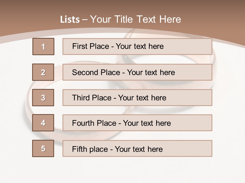 Obligatory Attribute Of Each Wedding - Wedding Rings. PowerPoint Template