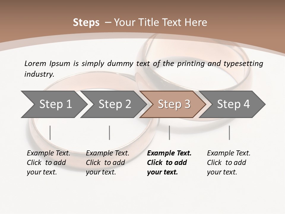 Obligatory Attribute Of Each Wedding - Wedding Rings. PowerPoint Template