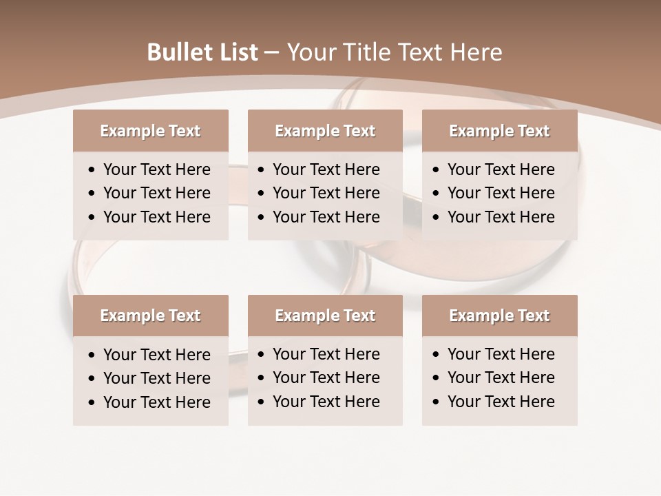 Obligatory Attribute Of Each Wedding - Wedding Rings. PowerPoint Template