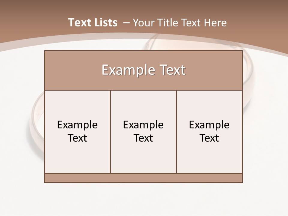 Obligatory Attribute Of Each Wedding - Wedding Rings. PowerPoint Template