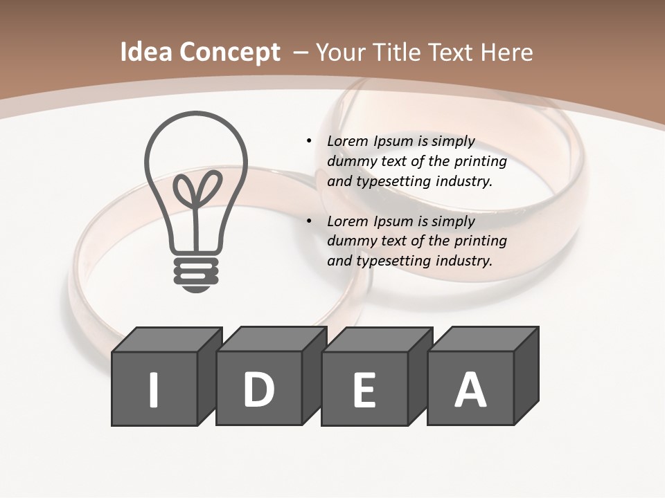 Obligatory Attribute Of Each Wedding - Wedding Rings. PowerPoint Template