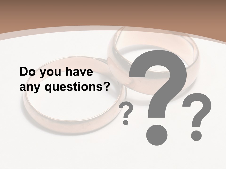 Obligatory Attribute Of Each Wedding - Wedding Rings. PowerPoint Template