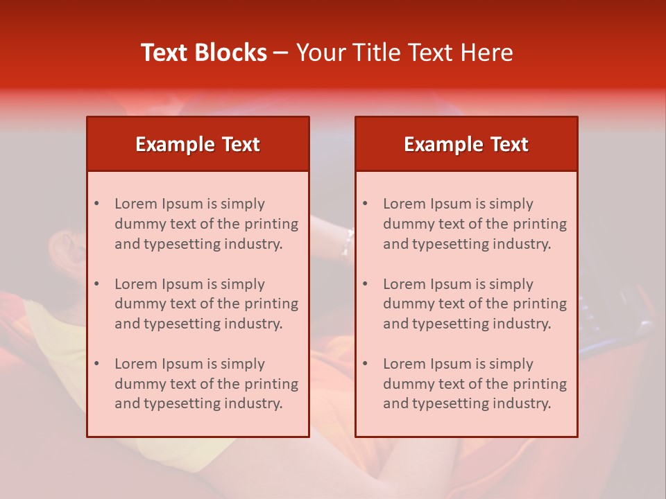 A Woman Sitting On A Couch Using A Laptop Computer PowerPoint Template