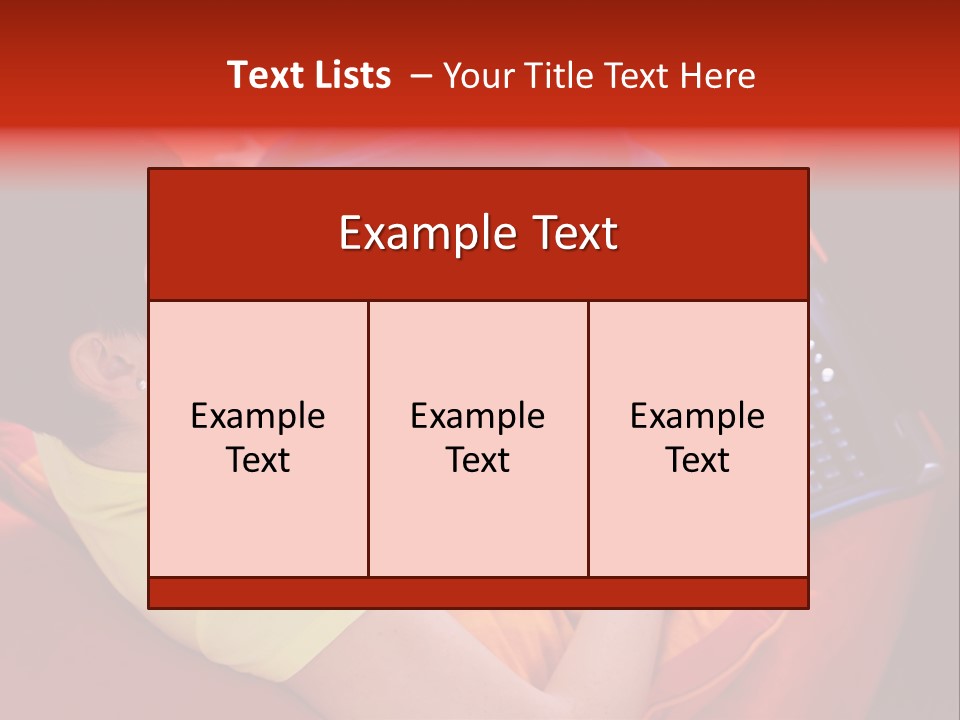 A Woman Sitting On A Couch Using A Laptop Computer PowerPoint Template