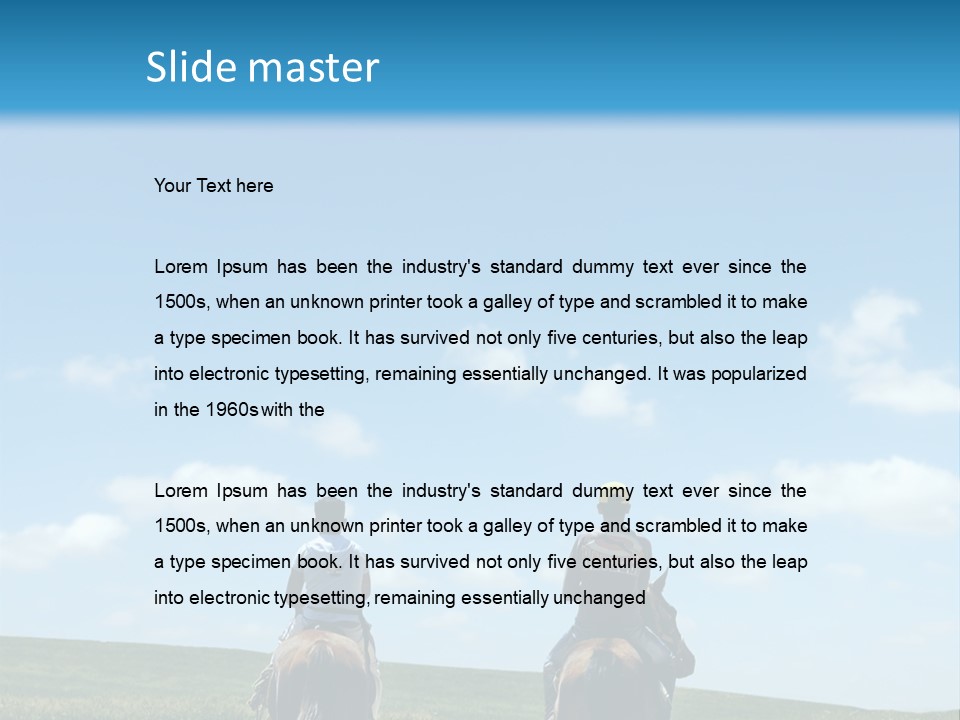 Horse Riders PowerPoint Template