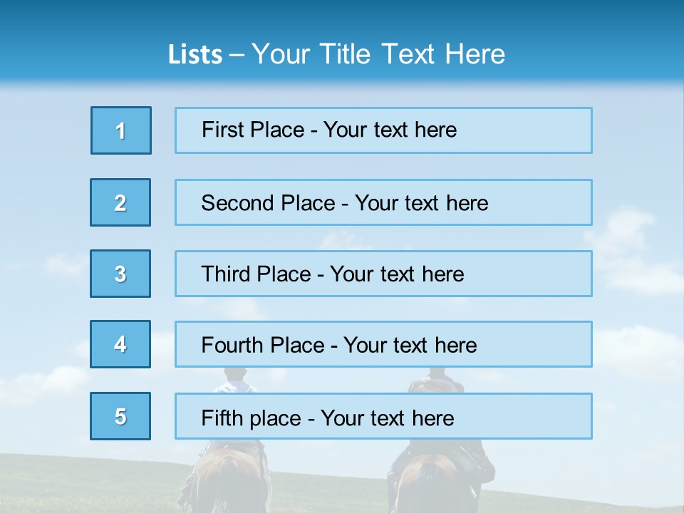 Horse Riders PowerPoint Template
