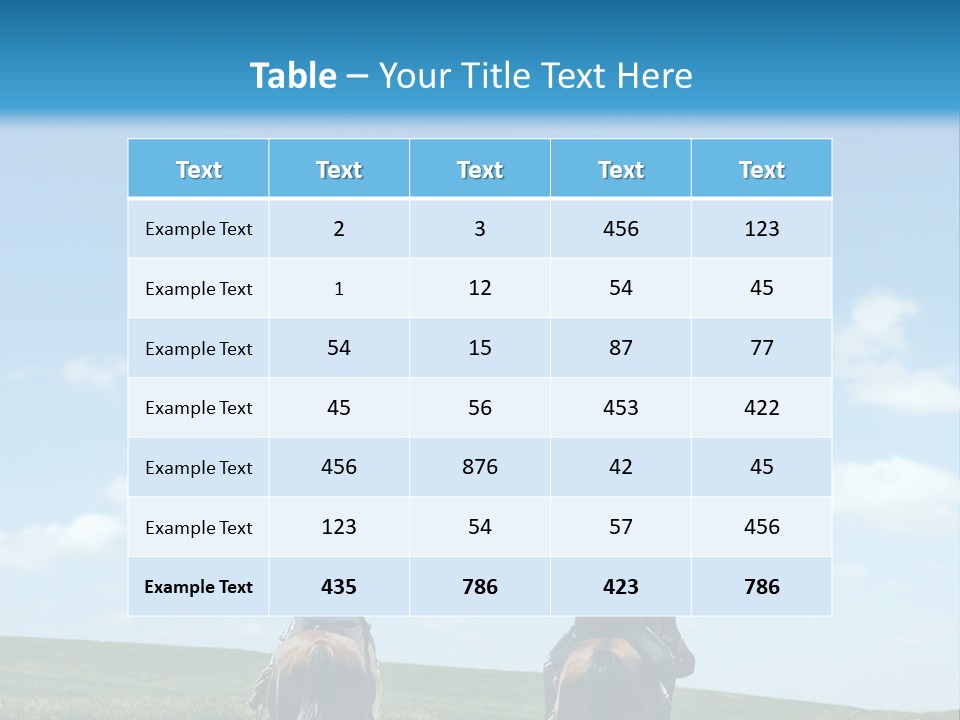 Horse Riders PowerPoint Template