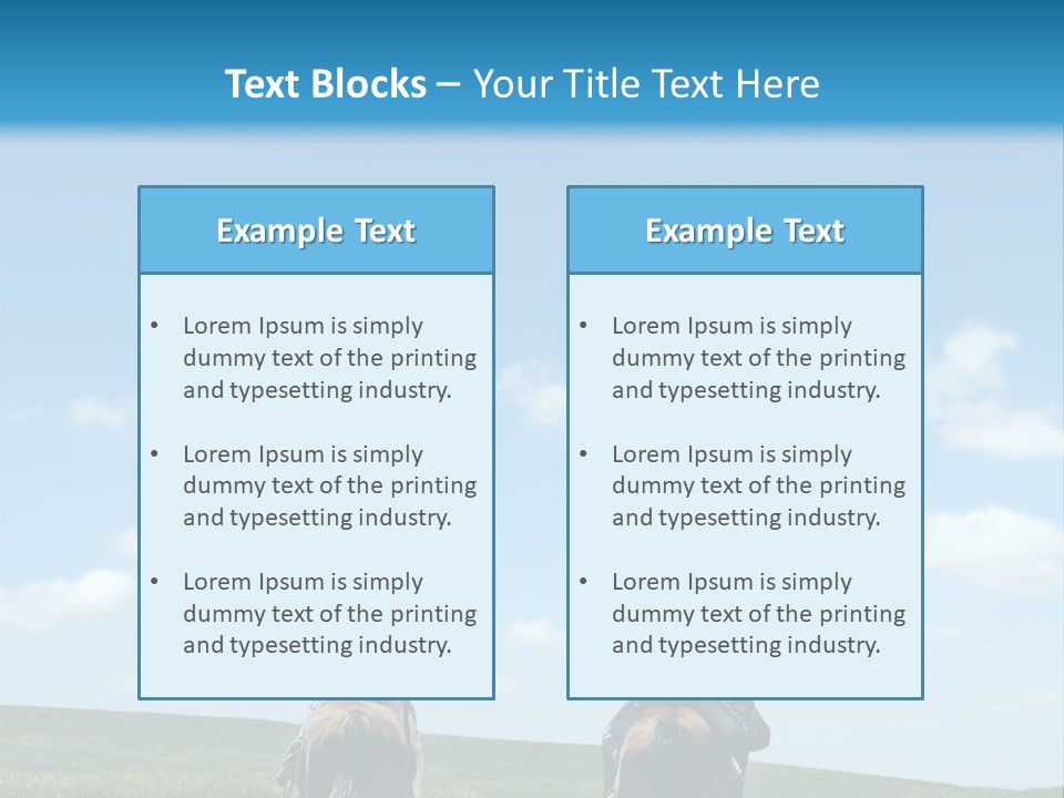 Horse Riders PowerPoint Template