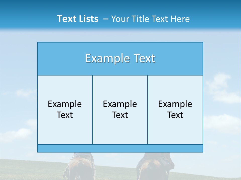 Horse Riders PowerPoint Template