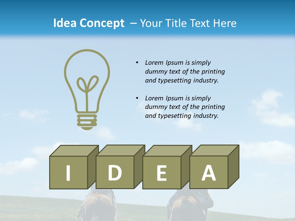 Horse Riders PowerPoint Template