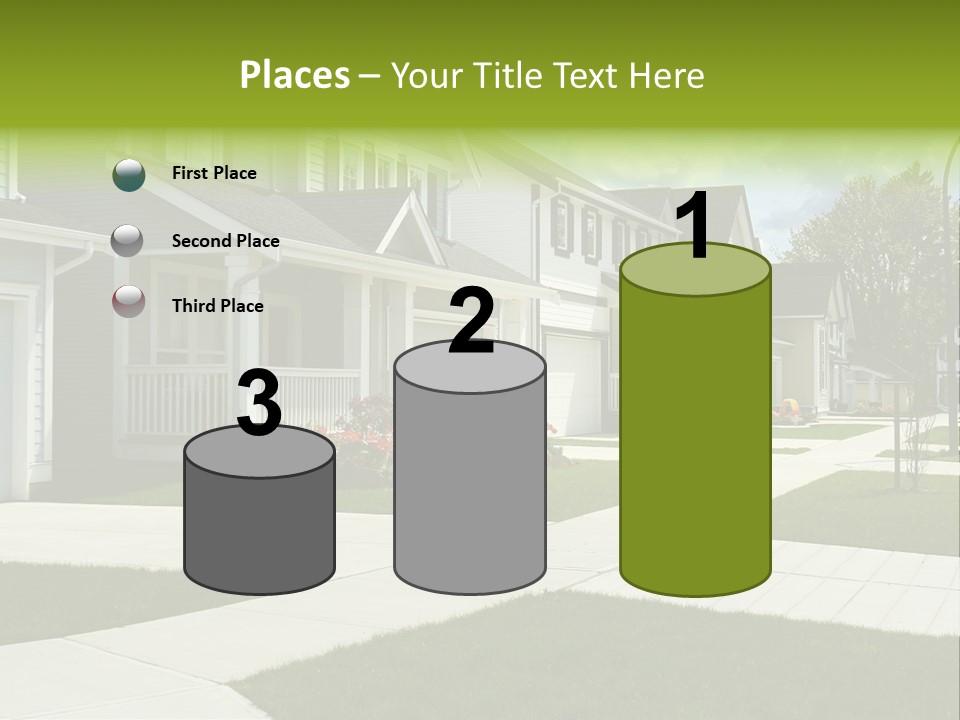 Friendly Neighborhood, A Child's Toys Visible In The Background. Also Available In Vertical. PowerPoint Template