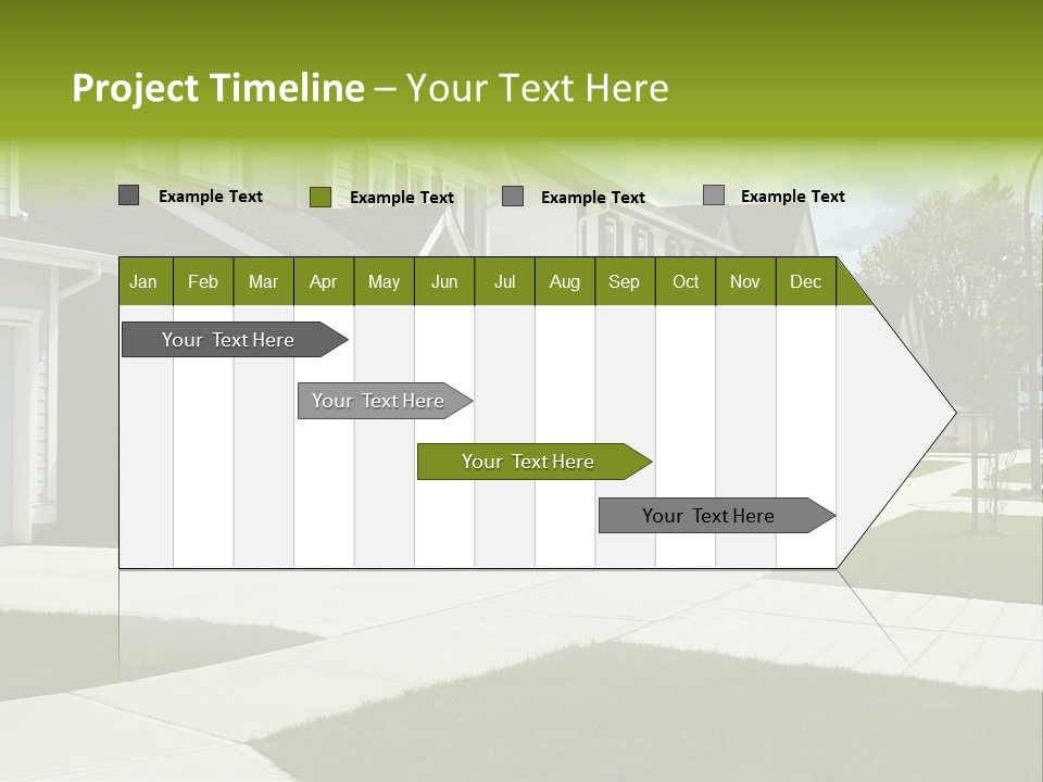Friendly Neighborhood, A Child's Toys Visible In The Background. Also Available In Vertical. PowerPoint Template