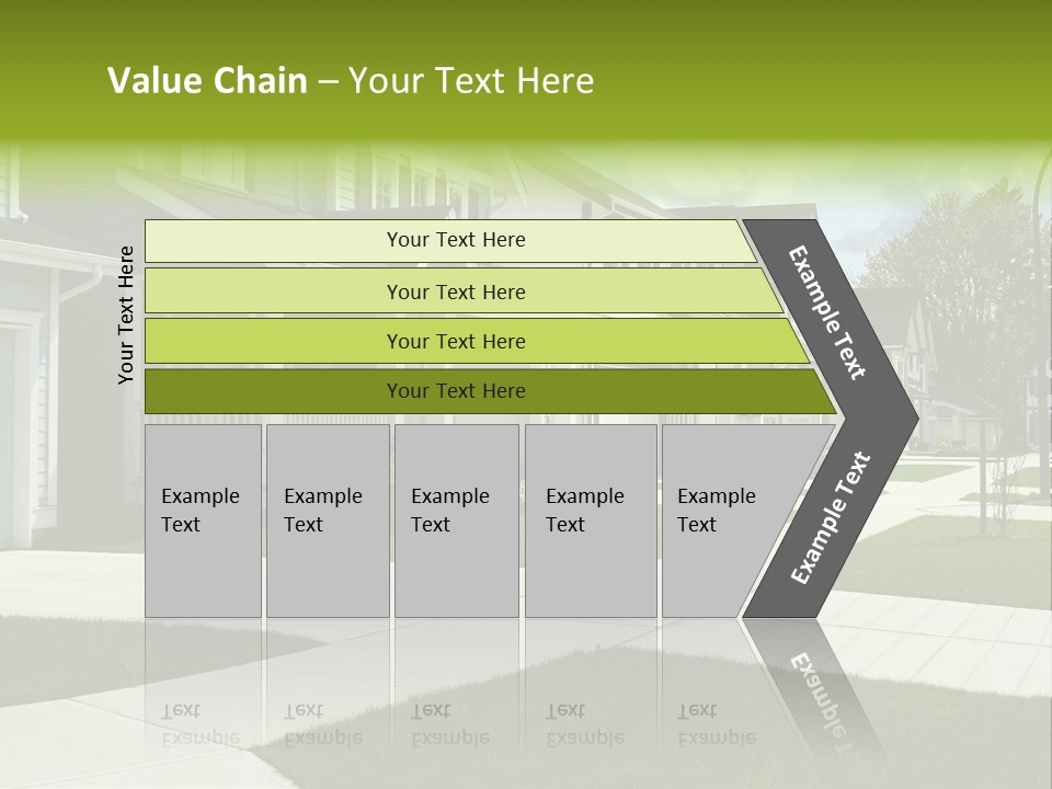 Friendly Neighborhood, A Child's Toys Visible In The Background. Also Available In Vertical. PowerPoint Template