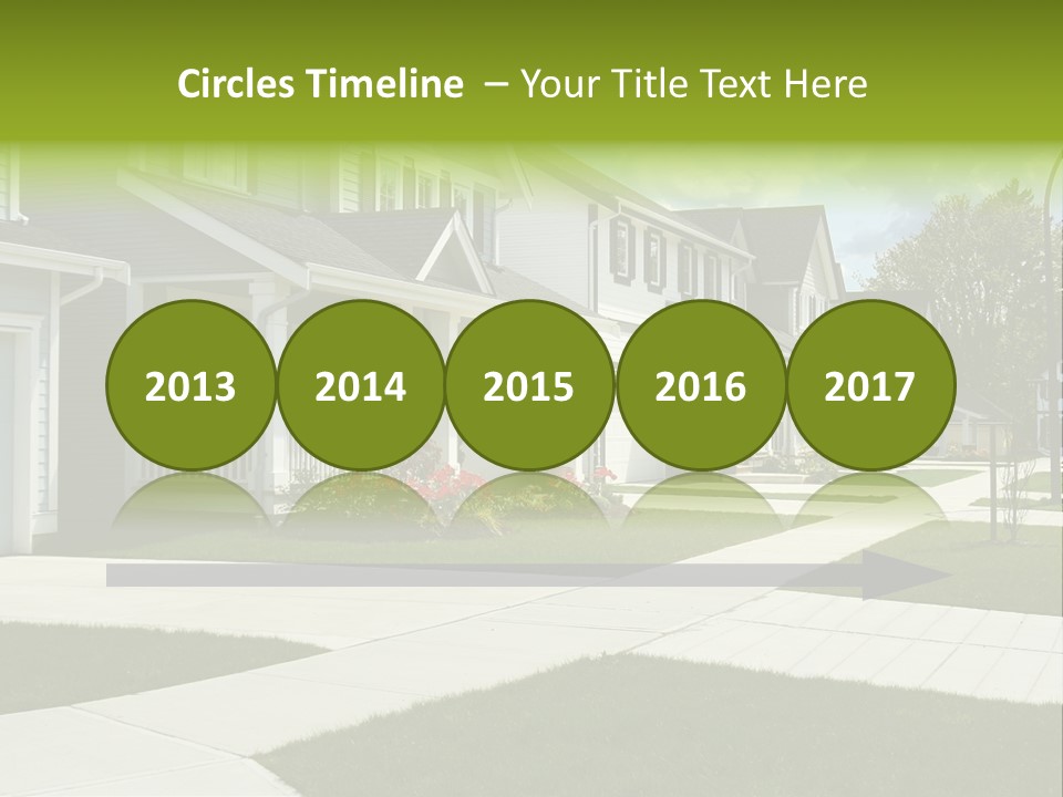 Friendly Neighborhood, A Child's Toys Visible In The Background. Also Available In Vertical. PowerPoint Template