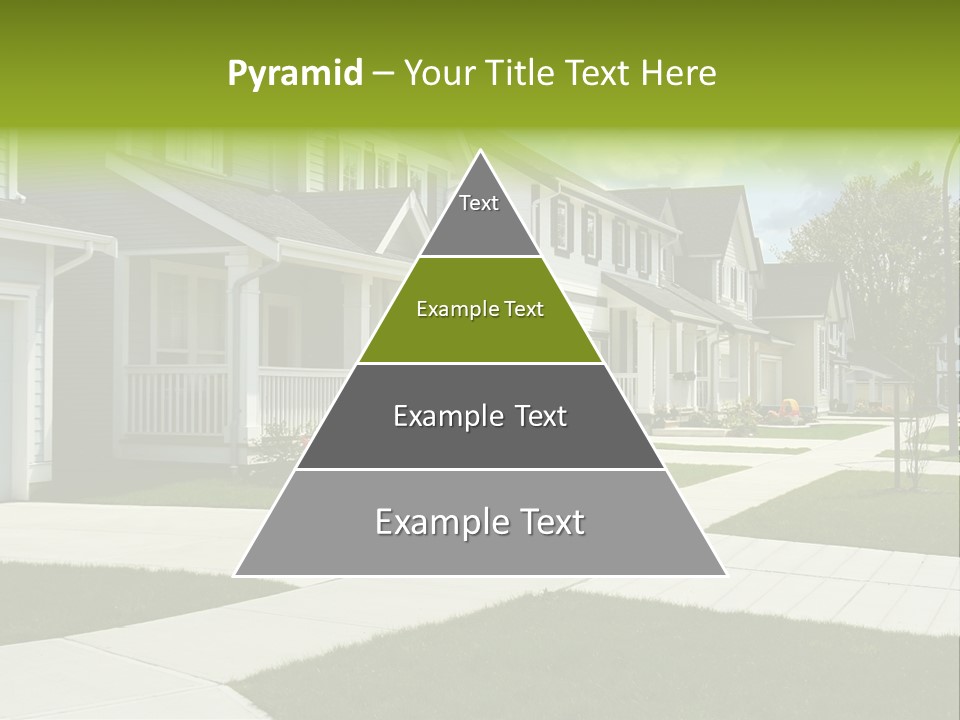 Friendly Neighborhood, A Child's Toys Visible In The Background. Also Available In Vertical. PowerPoint Template