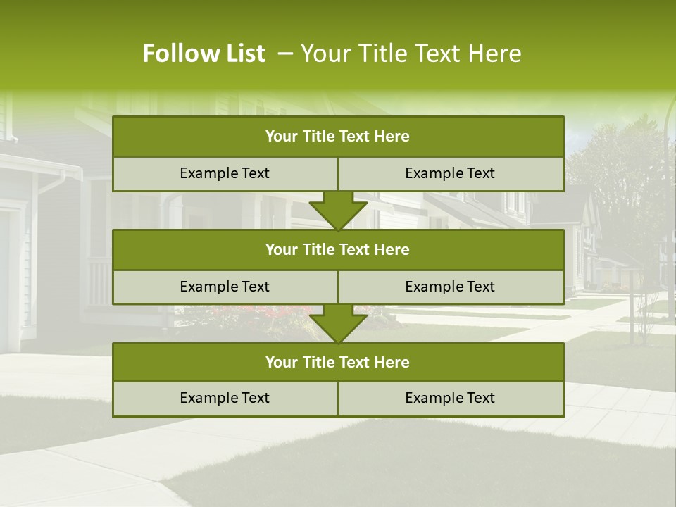 Friendly Neighborhood, A Child's Toys Visible In The Background. Also Available In Vertical. PowerPoint Template