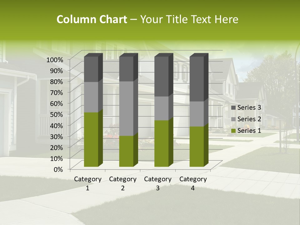 Friendly Neighborhood, A Child's Toys Visible In The Background. Also Available In Vertical. PowerPoint Template