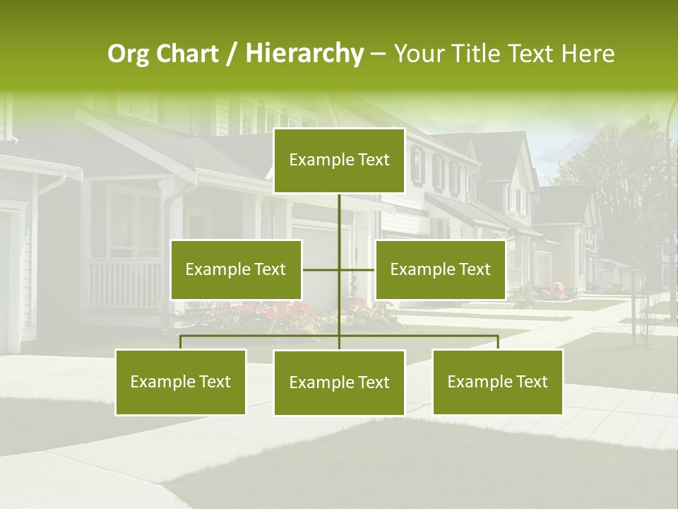 Friendly Neighborhood, A Child's Toys Visible In The Background. Also Available In Vertical. PowerPoint Template