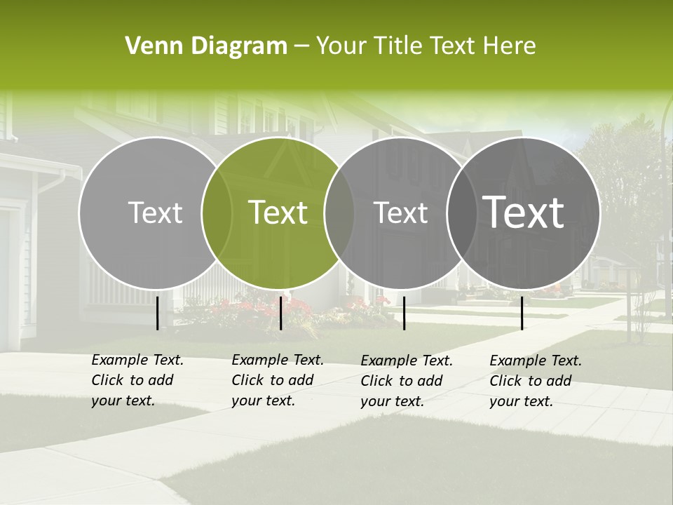 Friendly Neighborhood, A Child's Toys Visible In The Background. Also Available In Vertical. PowerPoint Template