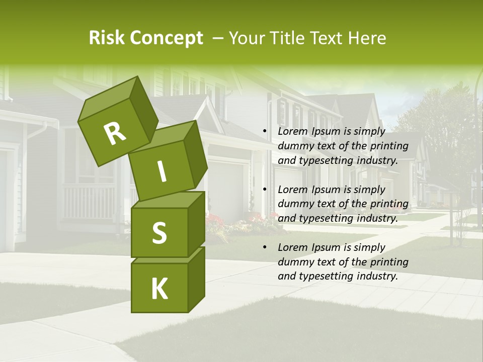 Friendly Neighborhood, A Child's Toys Visible In The Background. Also Available In Vertical. PowerPoint Template