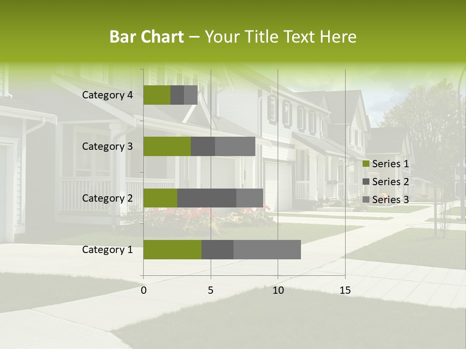 Friendly Neighborhood, A Child's Toys Visible In The Background. Also Available In Vertical. PowerPoint Template