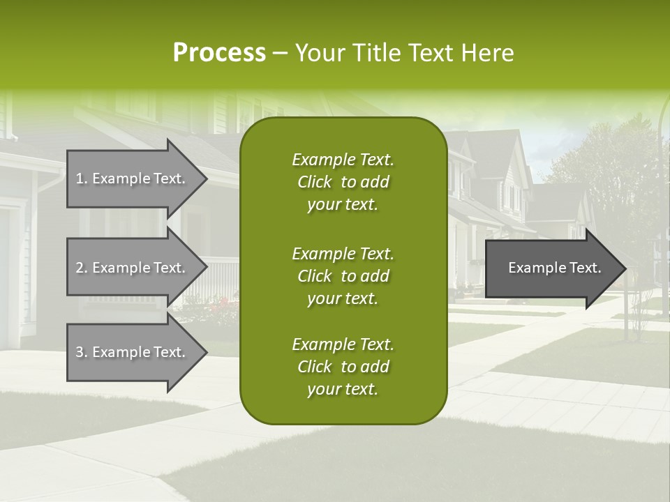 Friendly Neighborhood, A Child's Toys Visible In The Background. Also Available In Vertical. PowerPoint Template
