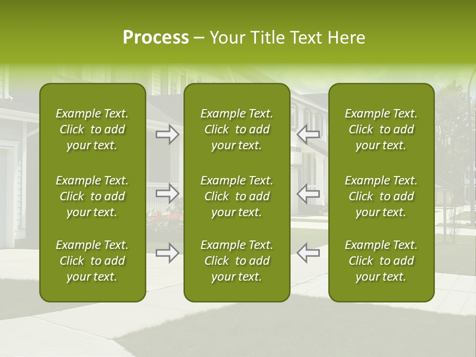 Friendly Neighborhood, A Child's Toys Visible In The Background. Also Available In Vertical. PowerPoint Template