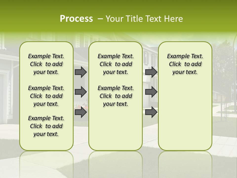 Friendly Neighborhood, A Child's Toys Visible In The Background. Also Available In Vertical. PowerPoint Template