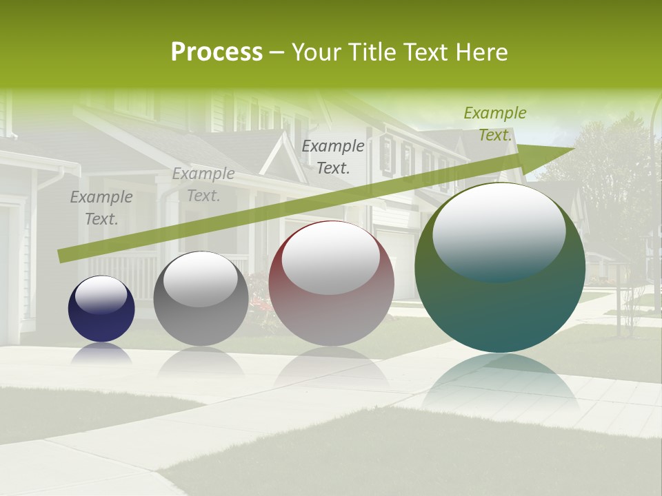 Friendly Neighborhood, A Child's Toys Visible In The Background. Also Available In Vertical. PowerPoint Template