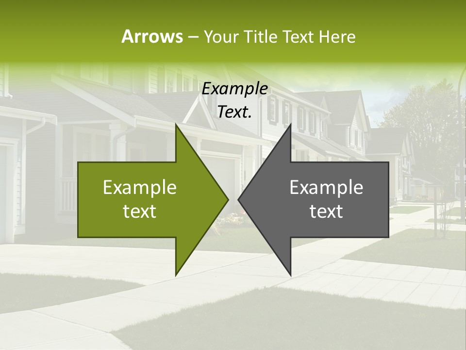 Friendly Neighborhood, A Child's Toys Visible In The Background. Also Available In Vertical. PowerPoint Template