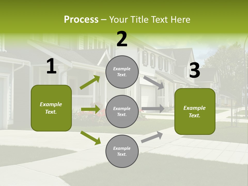 Friendly Neighborhood, A Child's Toys Visible In The Background. Also Available In Vertical. PowerPoint Template