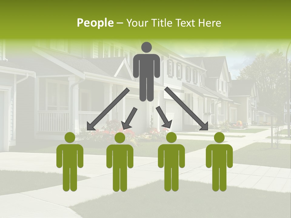 Friendly Neighborhood, A Child's Toys Visible In The Background. Also Available In Vertical. PowerPoint Template