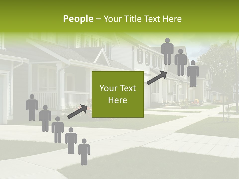 Friendly Neighborhood, A Child's Toys Visible In The Background. Also Available In Vertical. PowerPoint Template