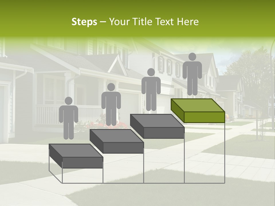 Friendly Neighborhood, A Child's Toys Visible In The Background. Also Available In Vertical. PowerPoint Template