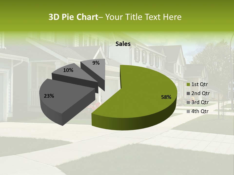 Friendly Neighborhood, A Child's Toys Visible In The Background. Also Available In Vertical. PowerPoint Template