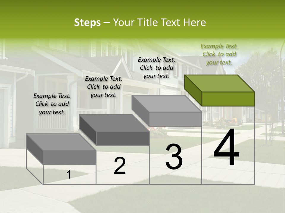 Friendly Neighborhood, A Child's Toys Visible In The Background. Also Available In Vertical. PowerPoint Template