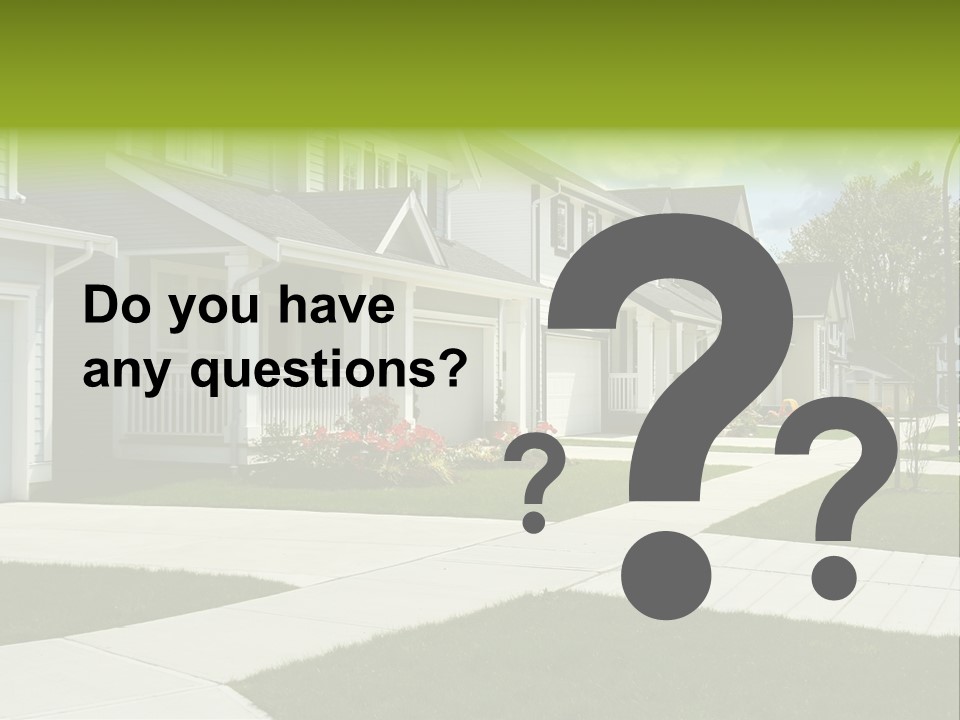 Friendly Neighborhood, A Child's Toys Visible In The Background. Also Available In Vertical. PowerPoint Template