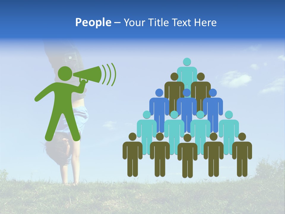 Retro Electronic Megaphone Isolated On White With Clipping Path - Clipping Path Is Carefully Hand-Drawn PowerPoint Template