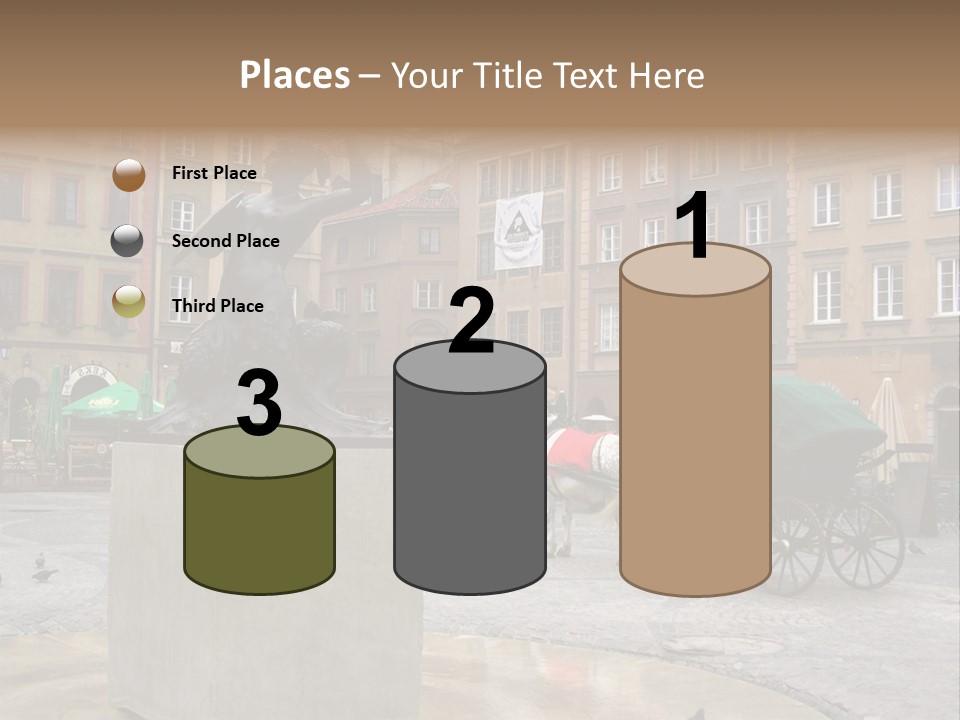 City Center Of Warsaw, Poland PowerPoint Template