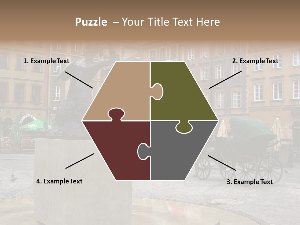 City Center Of Warsaw, Poland PowerPoint Template