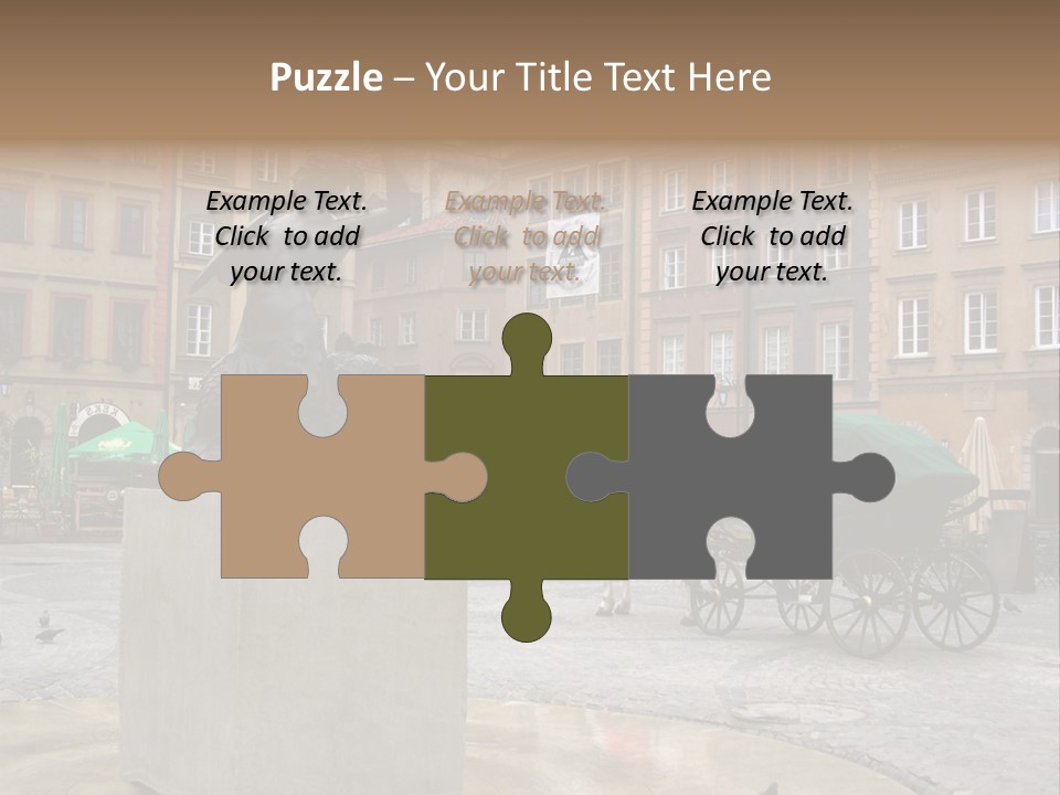 City Center Of Warsaw, Poland PowerPoint Template